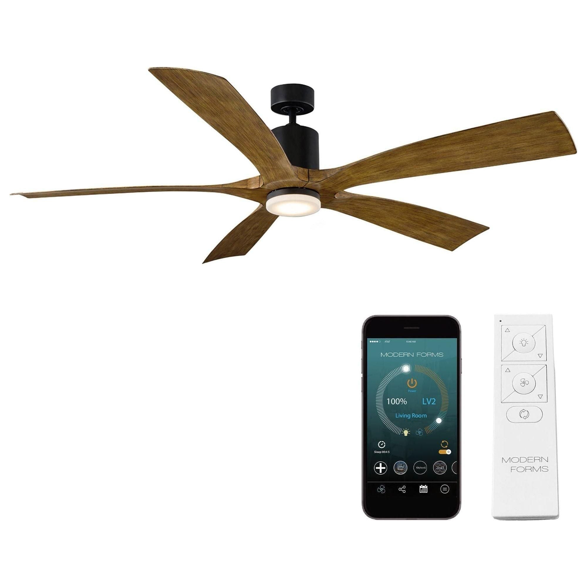 Modern Forms - Aviator Indoor/Outdoor 5-Blade 70" Smart Ceiling Fan with Remote Control - Lights Canada