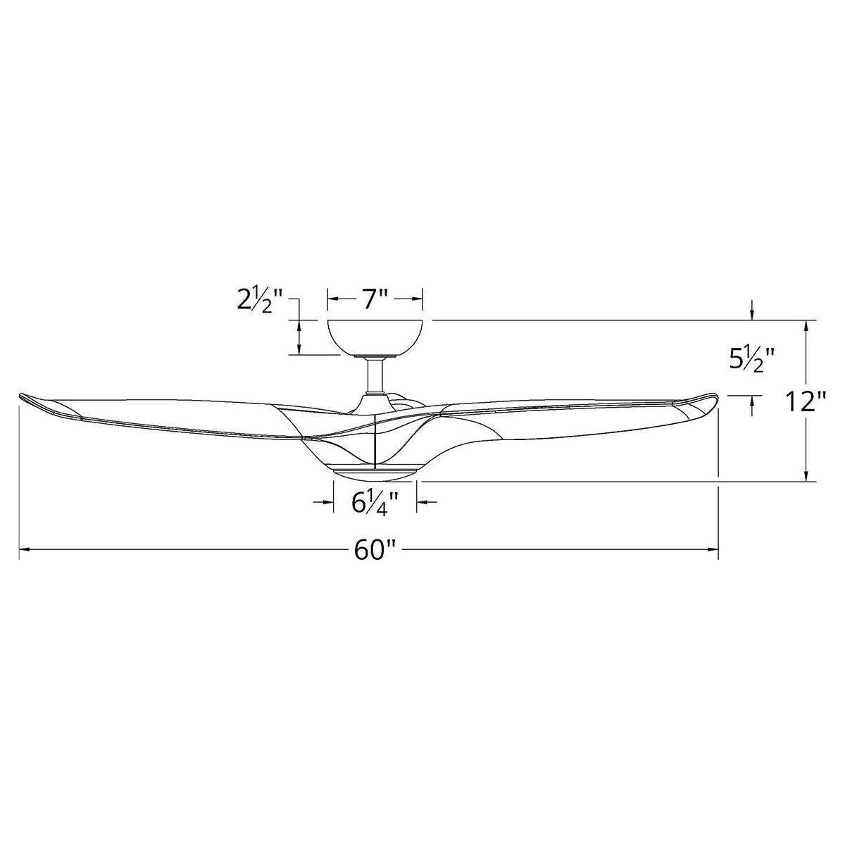 Modern Forms - Morpheus III Indoor/Outdoor 3-Blade 60" Smart Ceiling Fan with LED Light Kit - Lights Canada