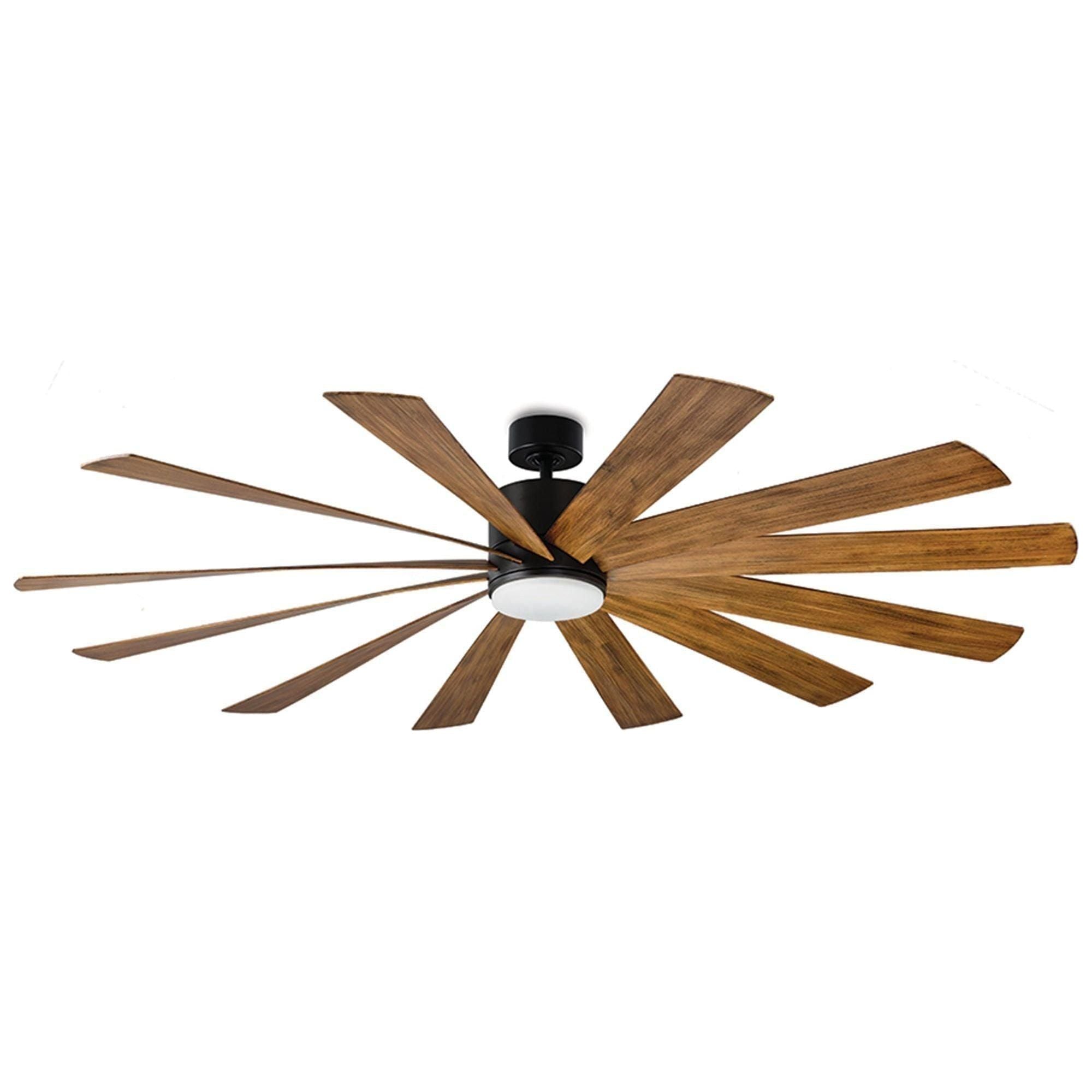 Modern Forms - Windflower Indoor/Outdoor 12-Blade 80" Smart Ceiling Fan with LED Light Kit - Lights Canada