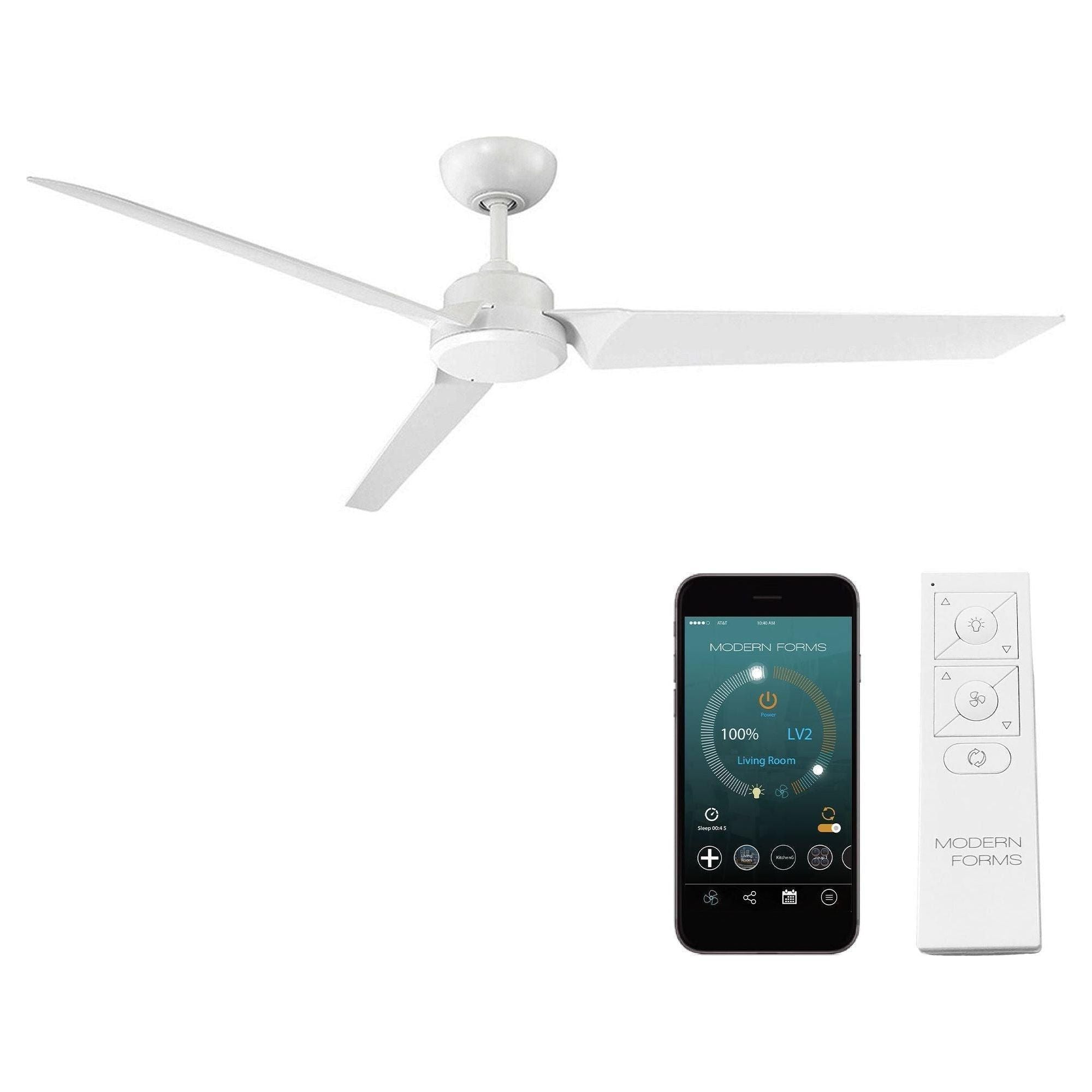 Modern Forms - Roboto Indoor/Outdoor 3-Blade 62" Smart Ceiling Fan with Remote Control - Lights Canada