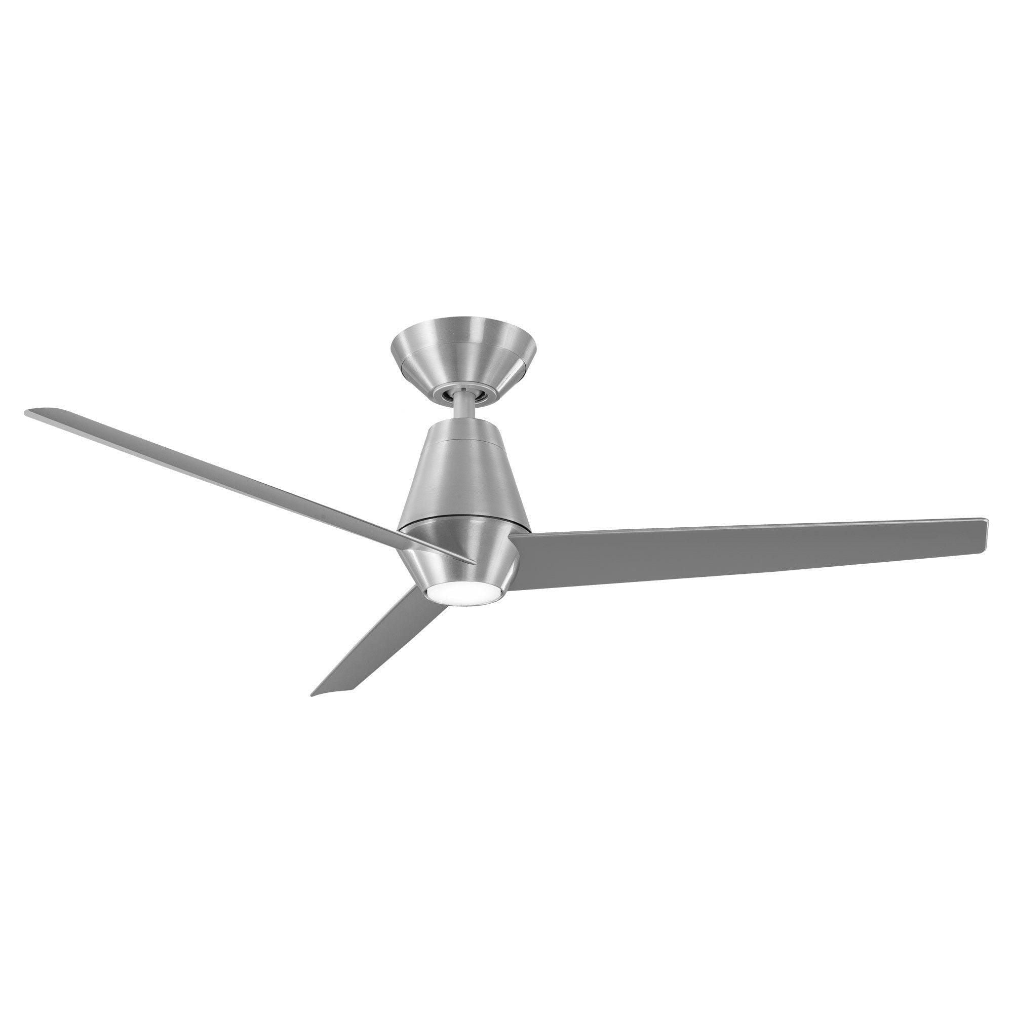 Modern Forms - Slim Indoor/Outdoor 3-Blade 52" Smart Ceiling Fan with LED Light Kit and Remote Control - Lights Canada