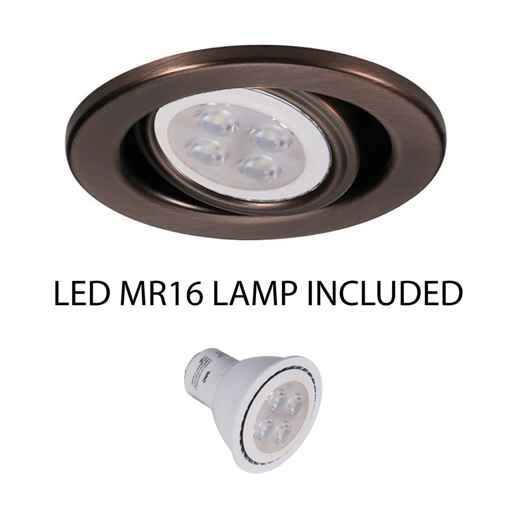 WAC Lighting - 2.5" Adjustable Gimbal Trim with LED Bulb - Lights Canada