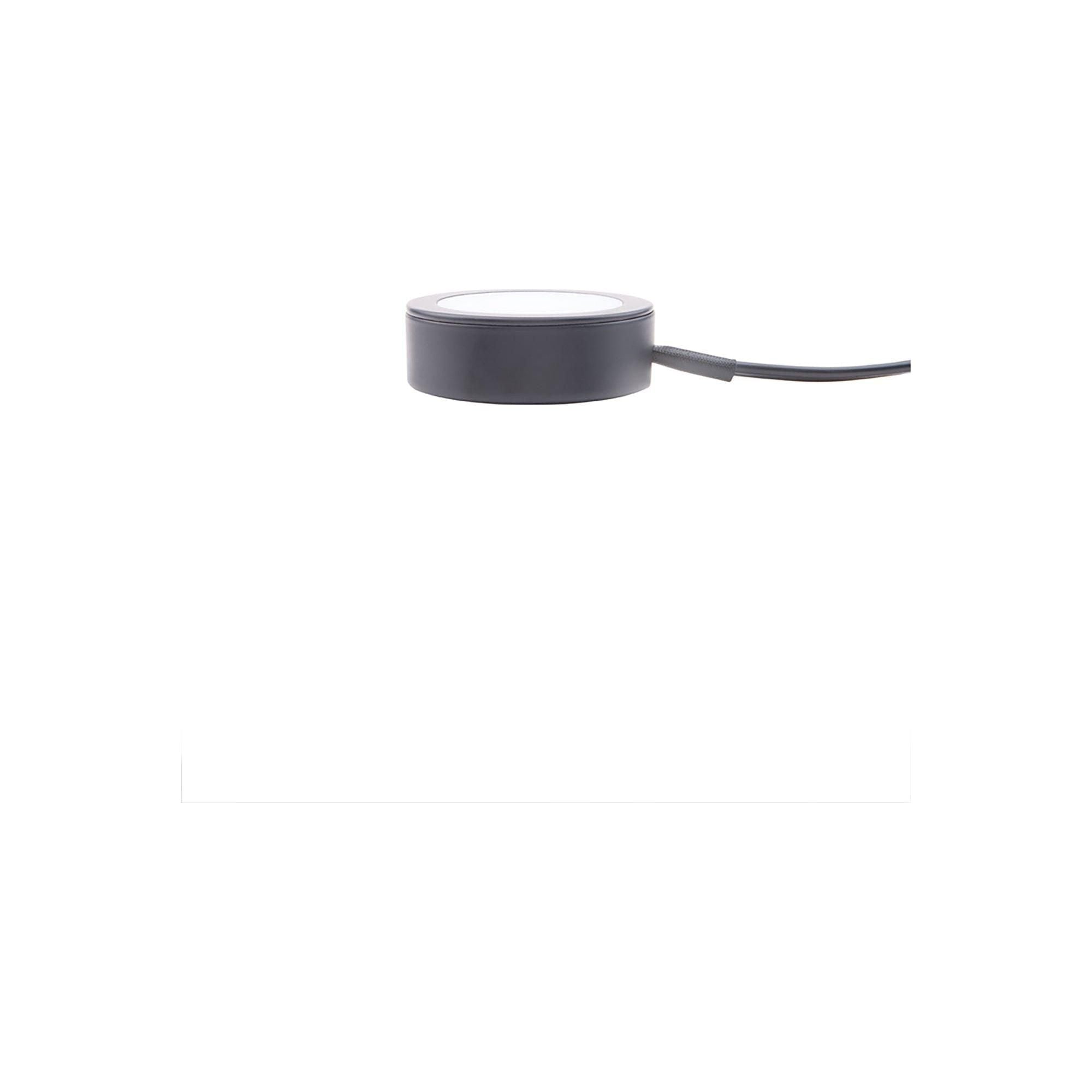 WAC Lighting - Single LED Puck Light with Single 6" Lead Wire and 6ft Power Cord with Roll Switch 3-CCT - Lights Canada