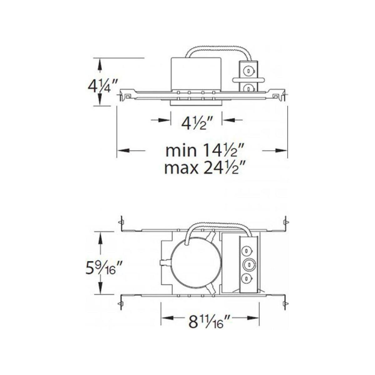 WAC Lighting - 4" Electronic Low Voltage New Construction Non-IC Housing - Lights Canada