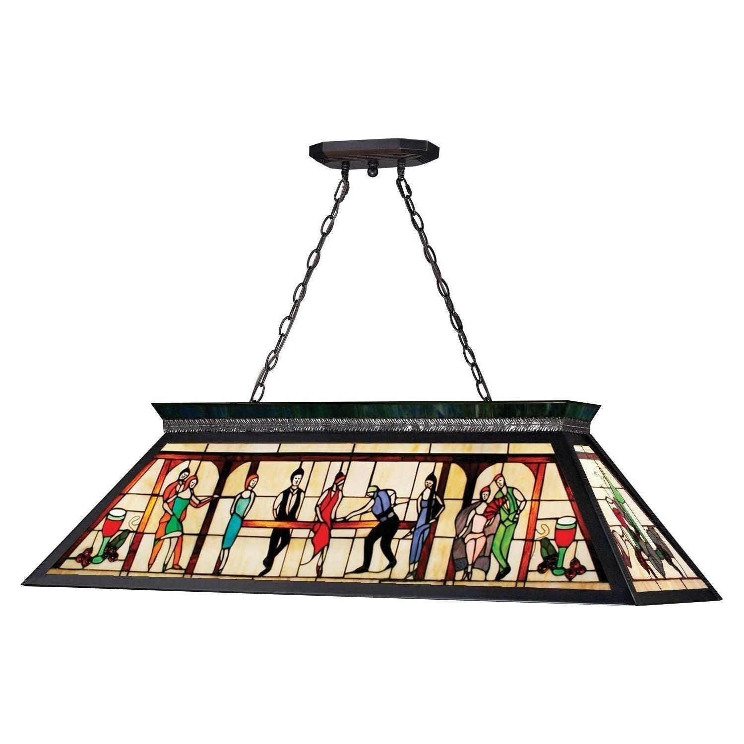 Z-Lite - Tiffany Billiard Linear Suspension - Lights Canada