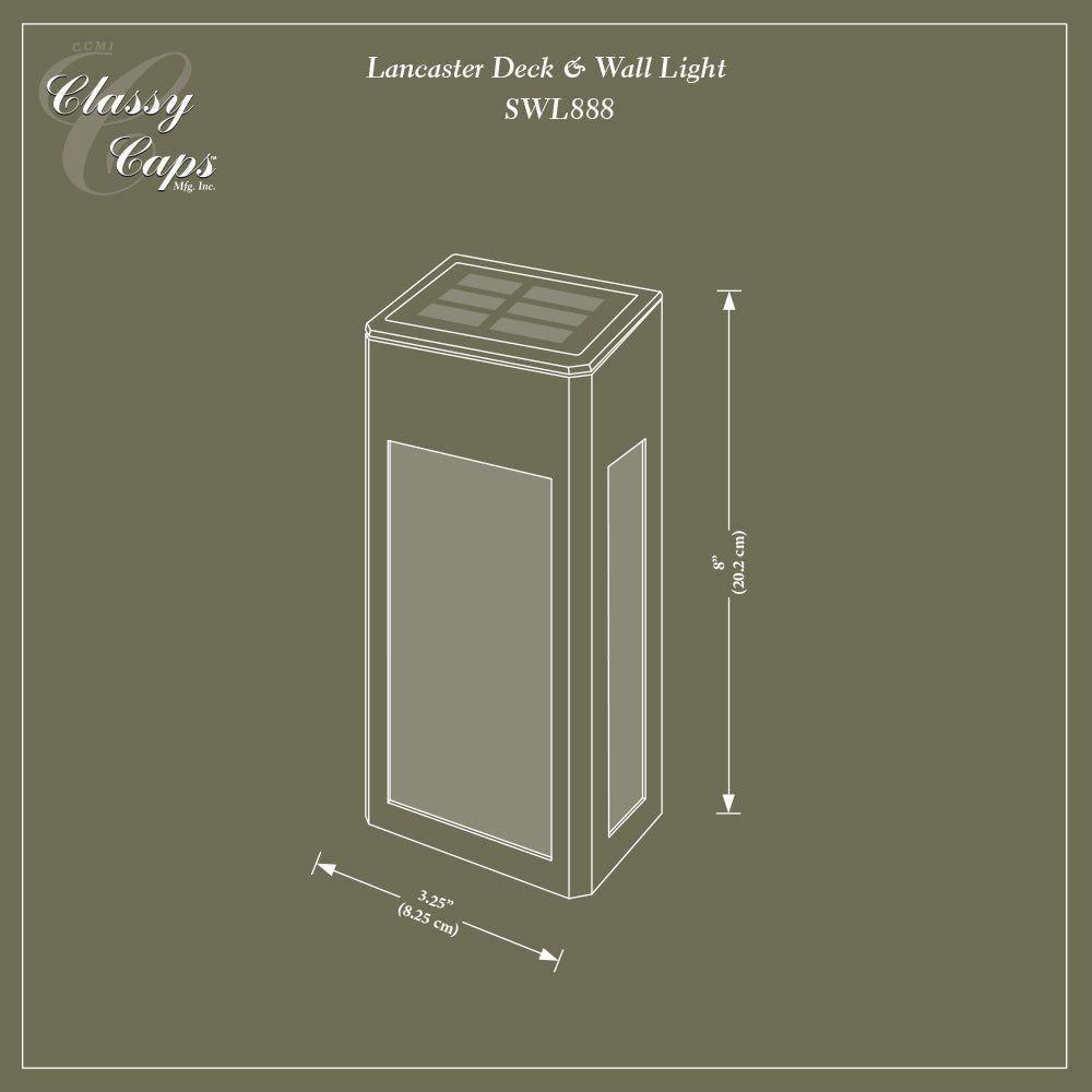 Classy Caps - Lancaster Deck & Wall Light (2 Pack) - Lights Canada