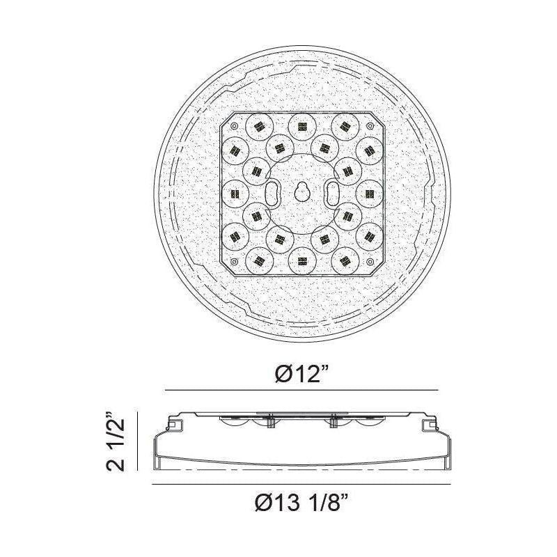 Matteo - Alexandre 13" 1-Light Flush Mount - Lights Canada