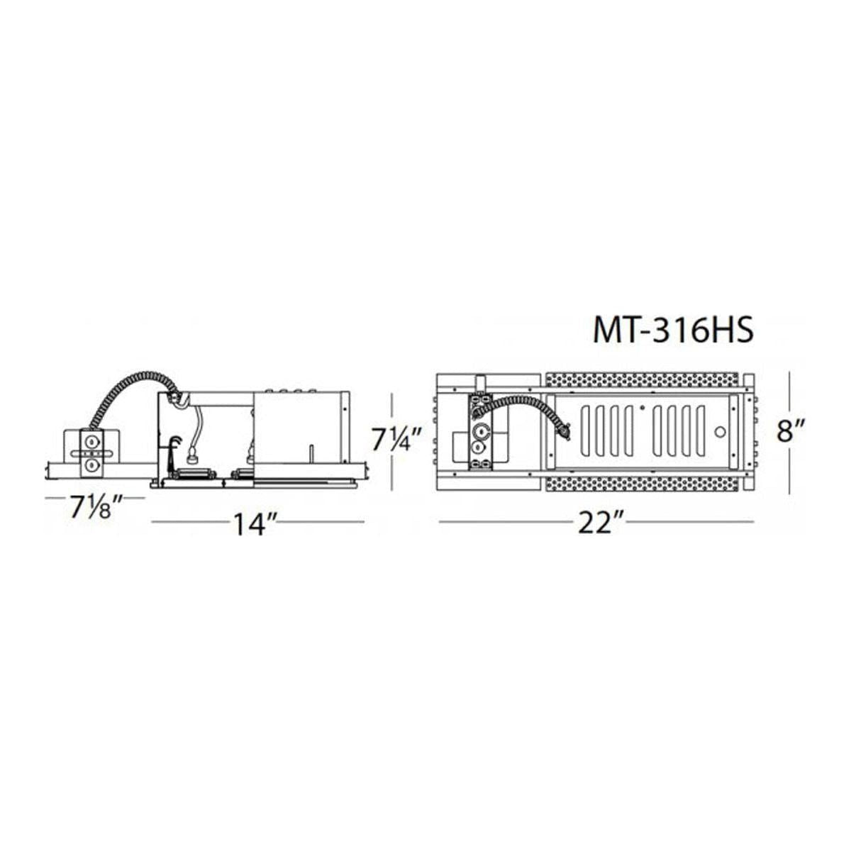 WAC Lighting - Low Voltage Multiple Three Light Non-IC Housing - Lights Canada