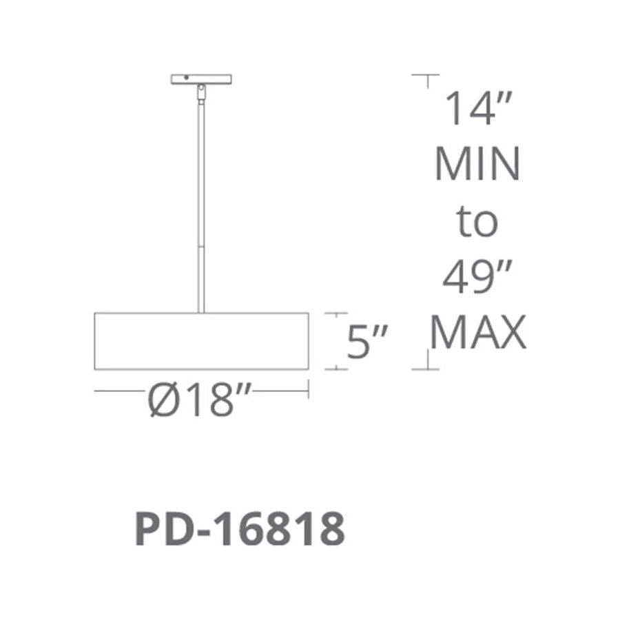 Modern Forms - Metropolis 18" LED Pendant - Lights Canada