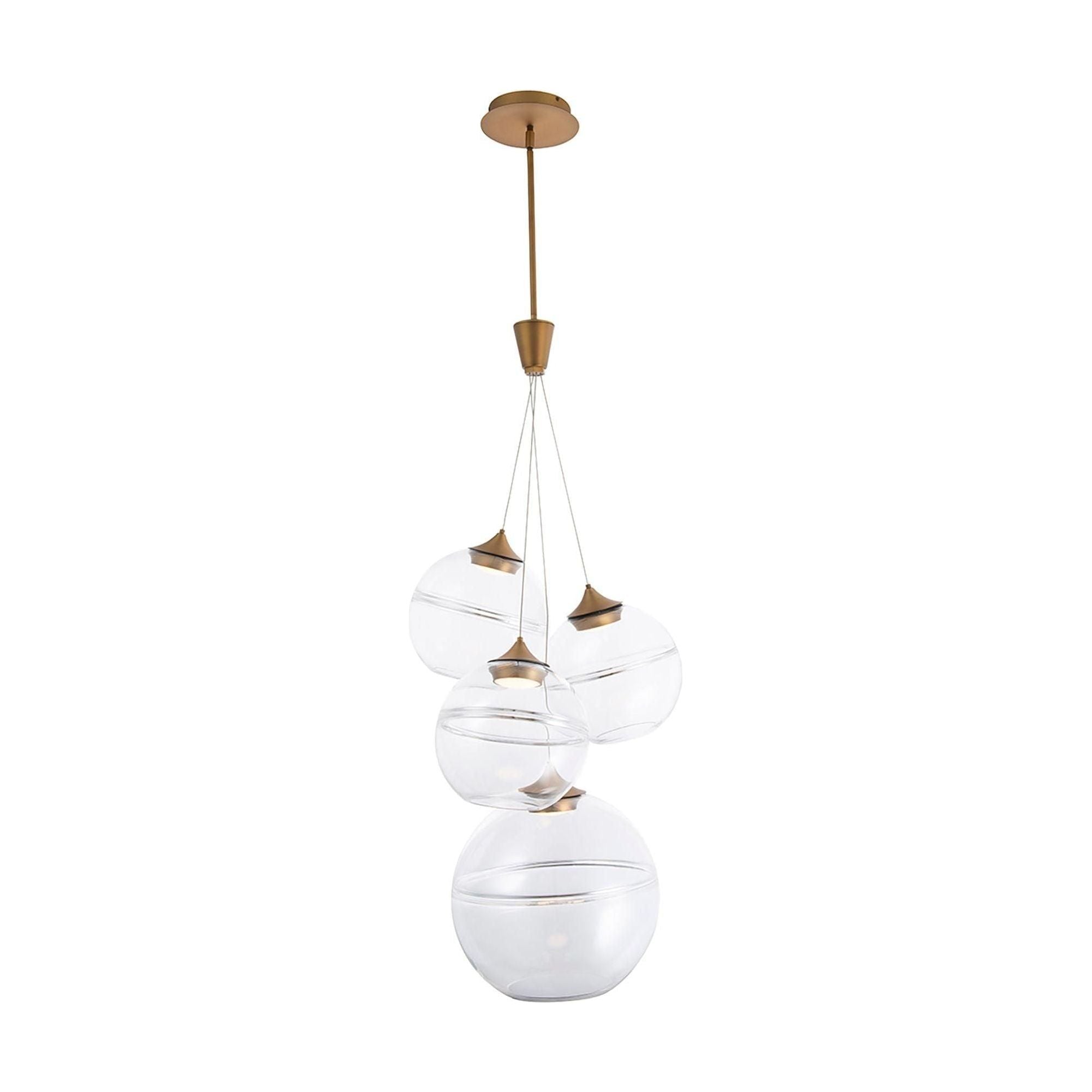 dweLED - Bistro 19" LED Multi-Light Pendant - Lights Canada