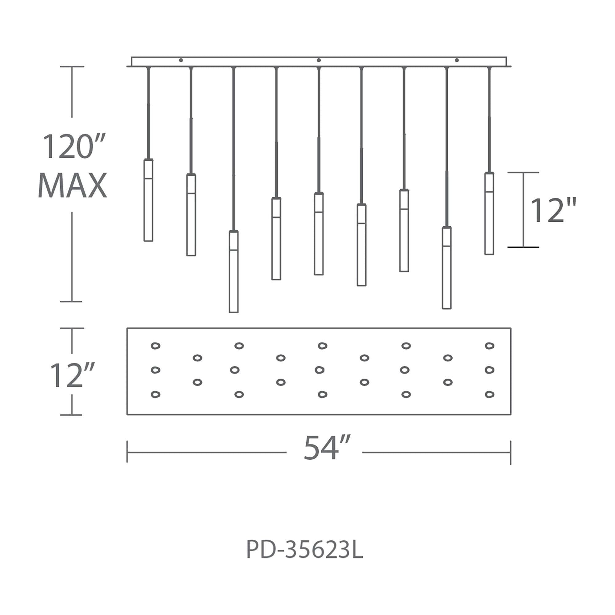 Modern Forms - Magic LED 23 Light Linear Chandelier - Lights Canada