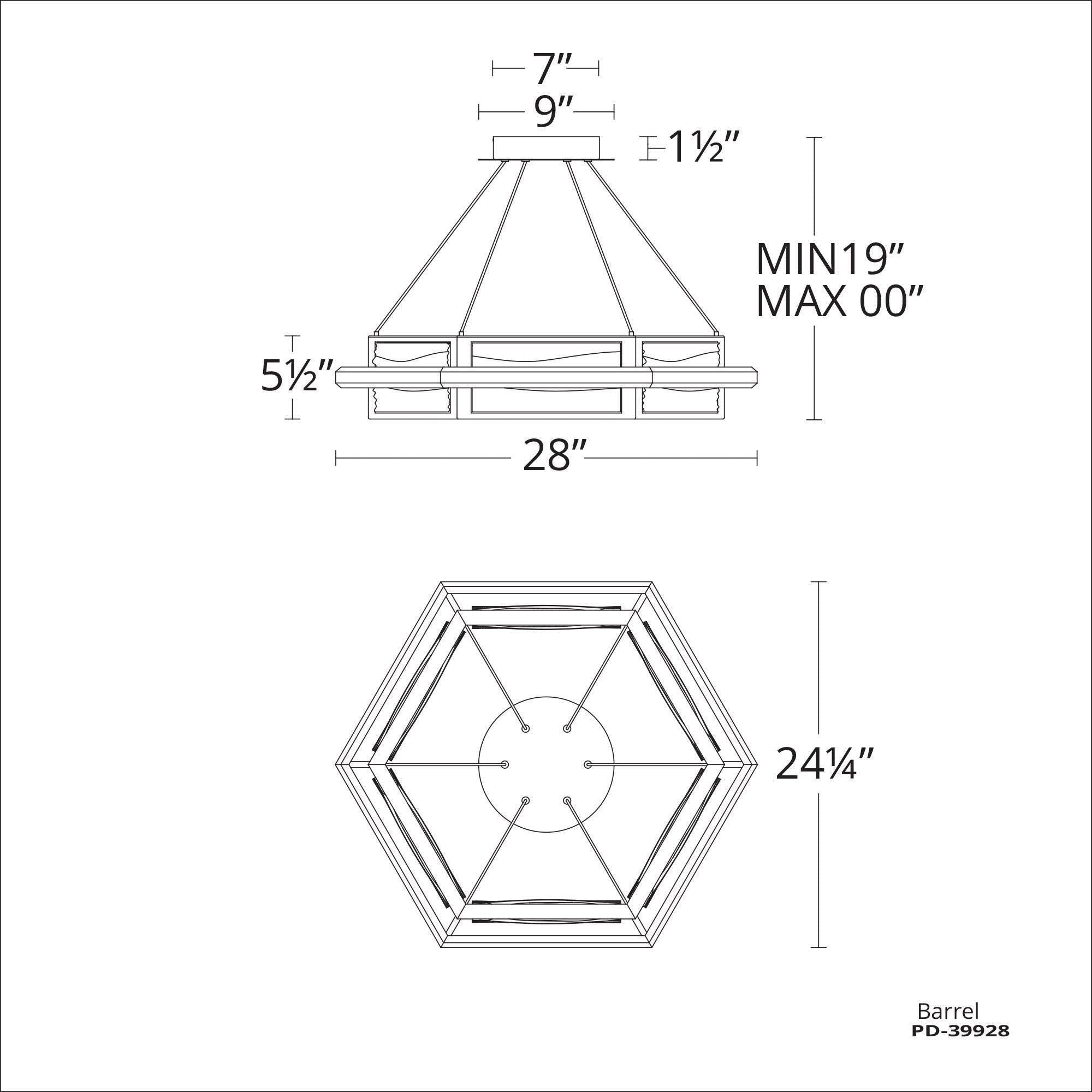 Modern Forms - Atlantis 28" LED Chandelier - Lights Canada