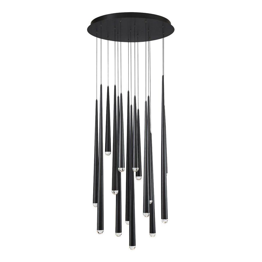 Modern Forms - Cascade LED 15 Light Crystal Round Chandelier - Lights Canada