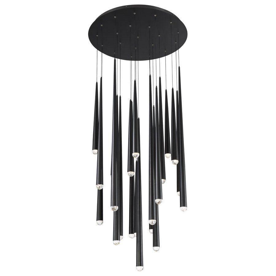 Modern Forms - Cascade LED 21 Light Crystal Round Chandelier - Lights Canada