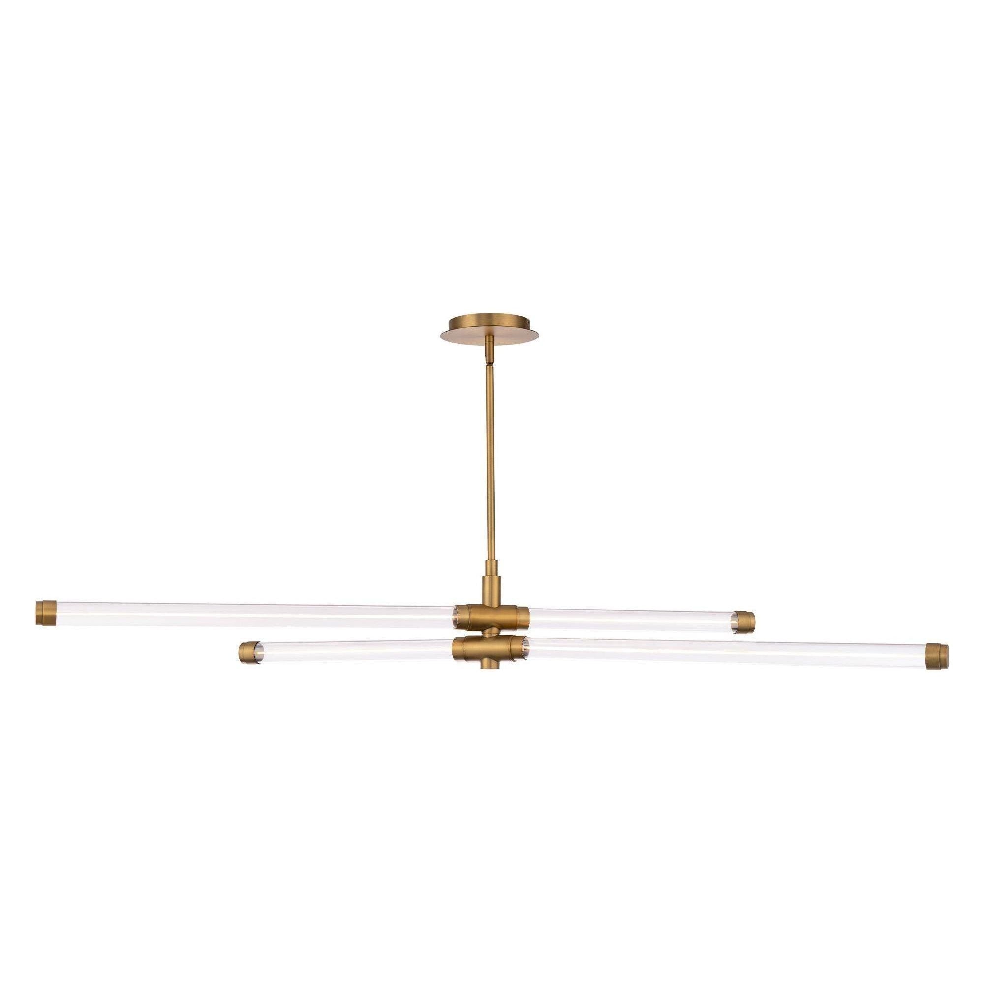 dweLED - Jedi 45" LED Linear Chandelier - Lights Canada