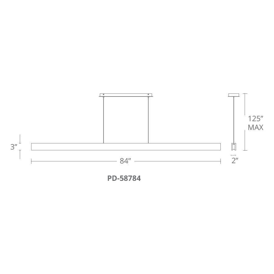 Modern Forms - Drift 84" LED Linear Pendant - Lights Canada