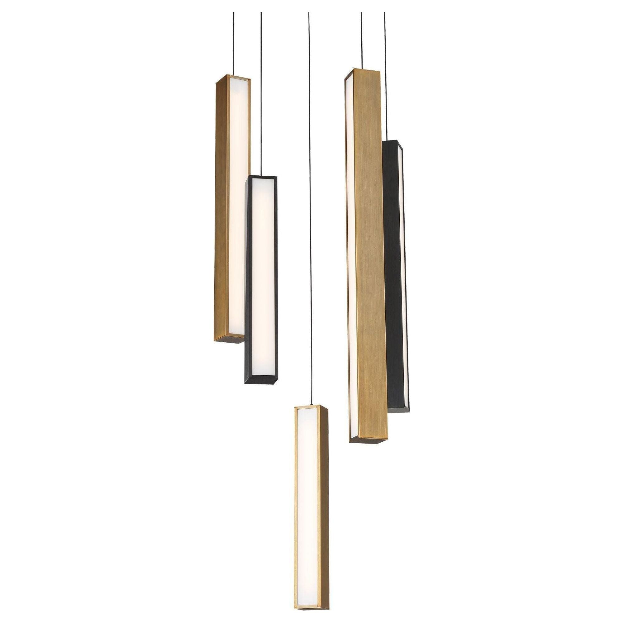 Modern Forms - Chaos LED 5 Light Round Pendant - Lights Canada