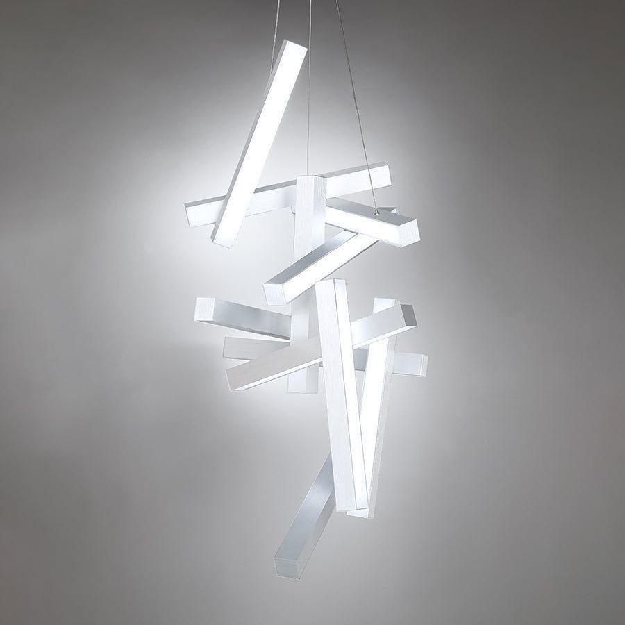 Modern Forms - Chaos 49" LED Vertical Chandelier - Lights Canada