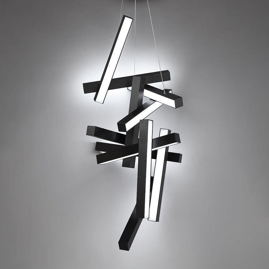 Modern Forms - Chaos 49" LED Vertical Chandelier - Lights Canada