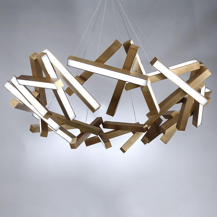 Modern Forms - Chaos 60" LED Round Chandelier - Lights Canada