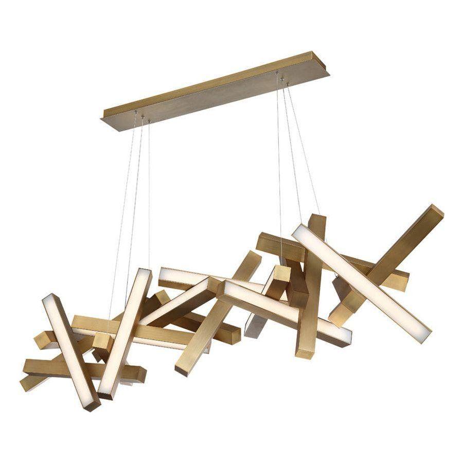 Modern Forms - Chaos 72" LED Linear Chandelier - Lights Canada