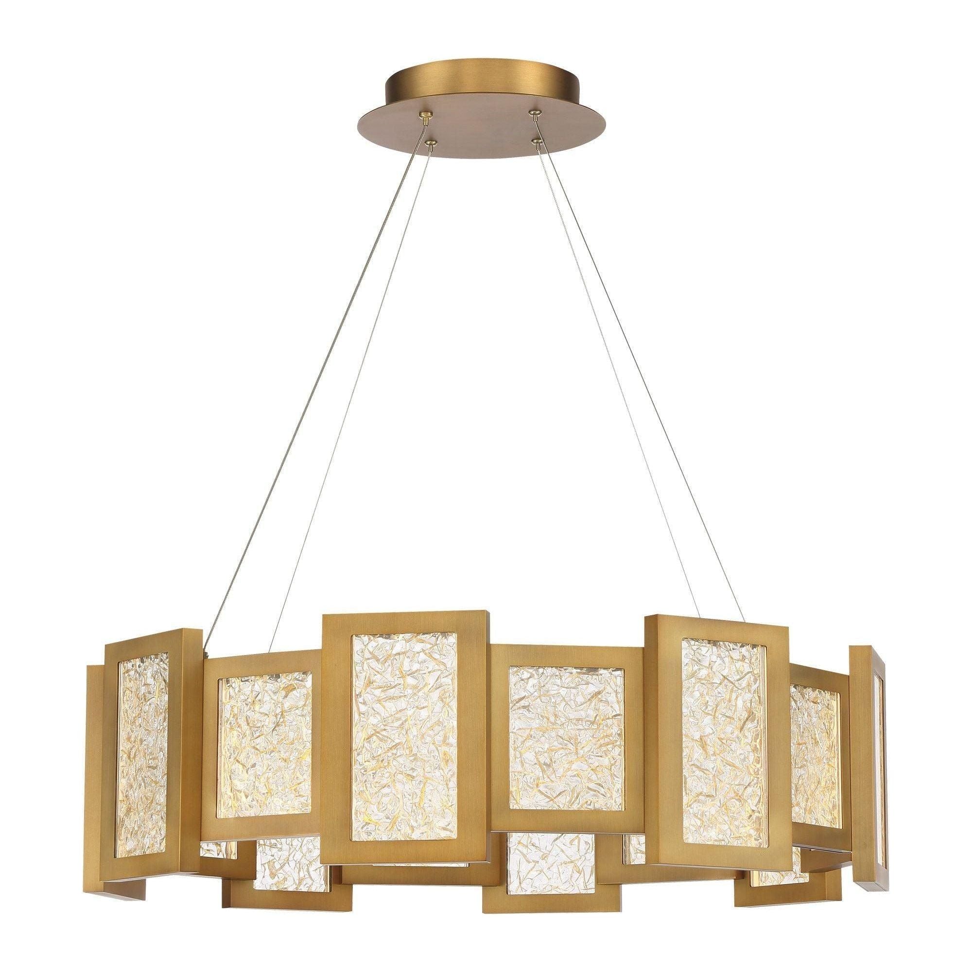 Modern Forms - Fury 28" LED Round Chandelier - Lights Canada