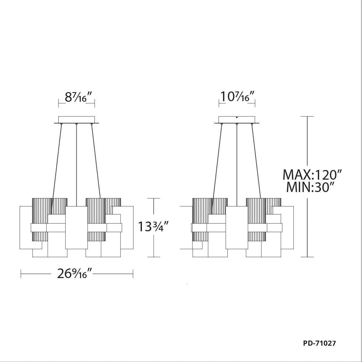 Modern Forms - Harmony 27" Chandelier - Lights Canada