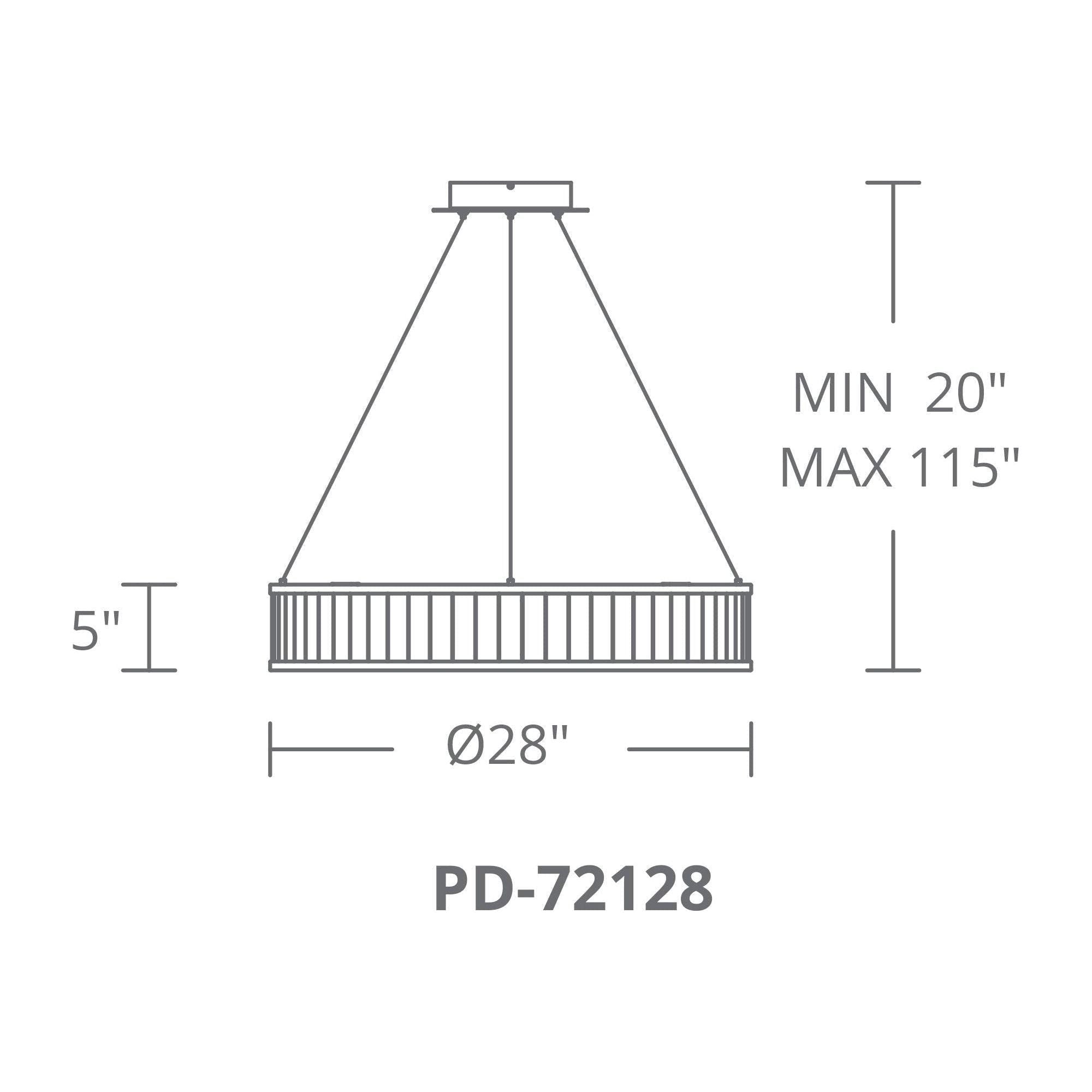 Modern Forms - Coliseo 28" LED Round Chandelier - Lights Canada