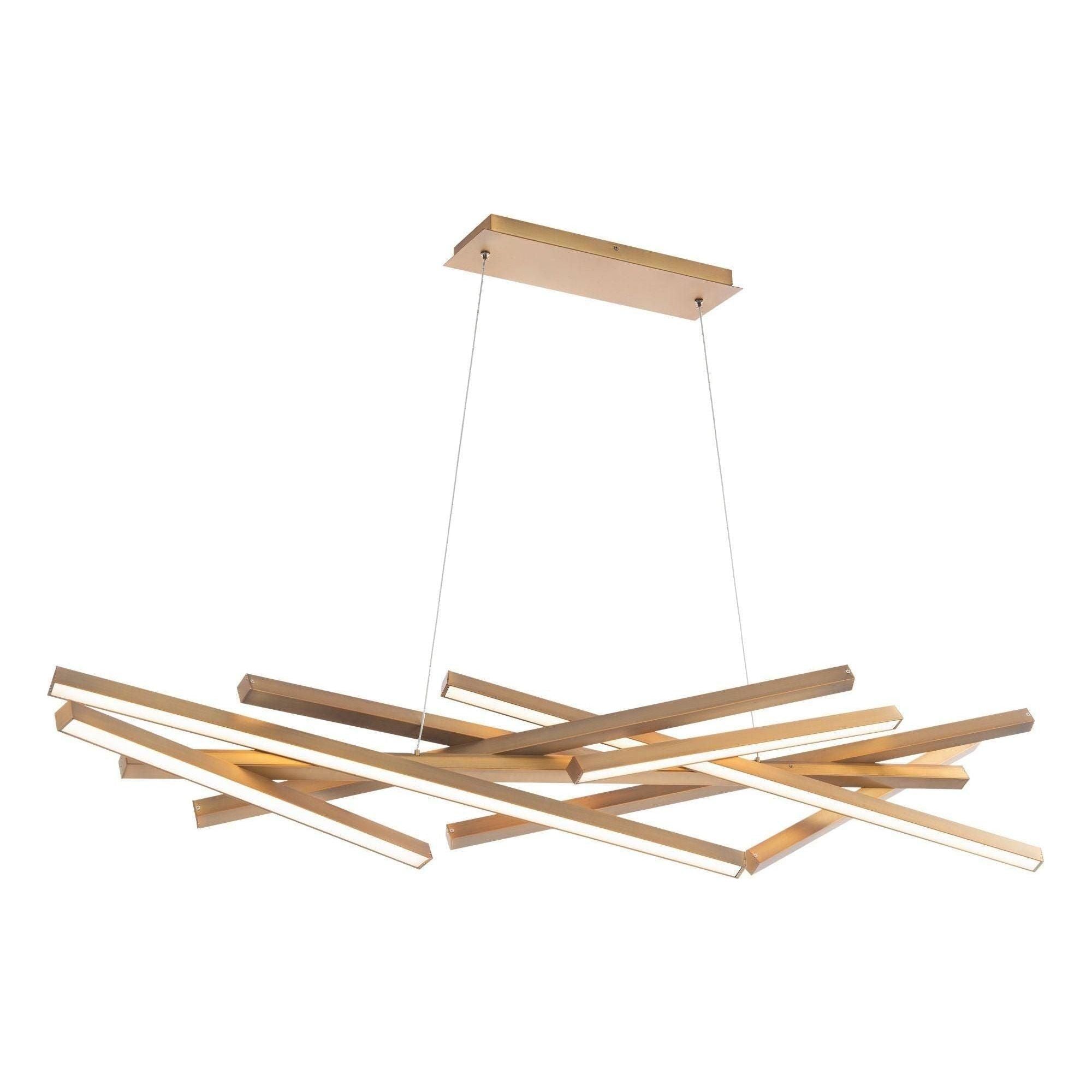 dweLED - Parallax 55" LED Linear Pendant - Lights Canada