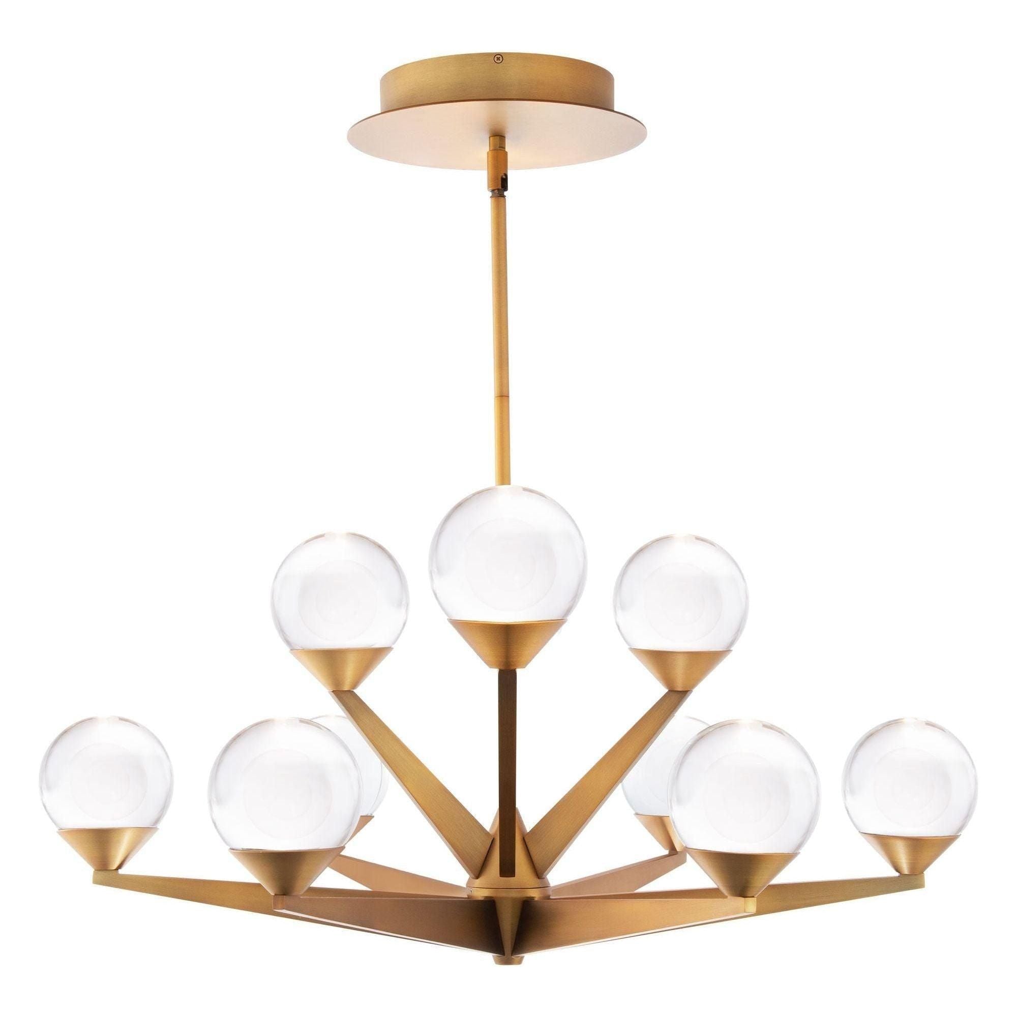 Modern Forms - Double Bubble 27" LED 9 Light Chandelier - Lights Canada