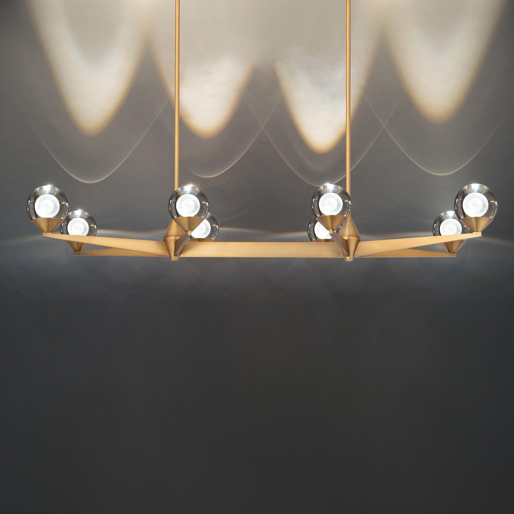 Modern Forms - Double Bubble 44" LED 8 Light Linear Chandelier - Lights Canada