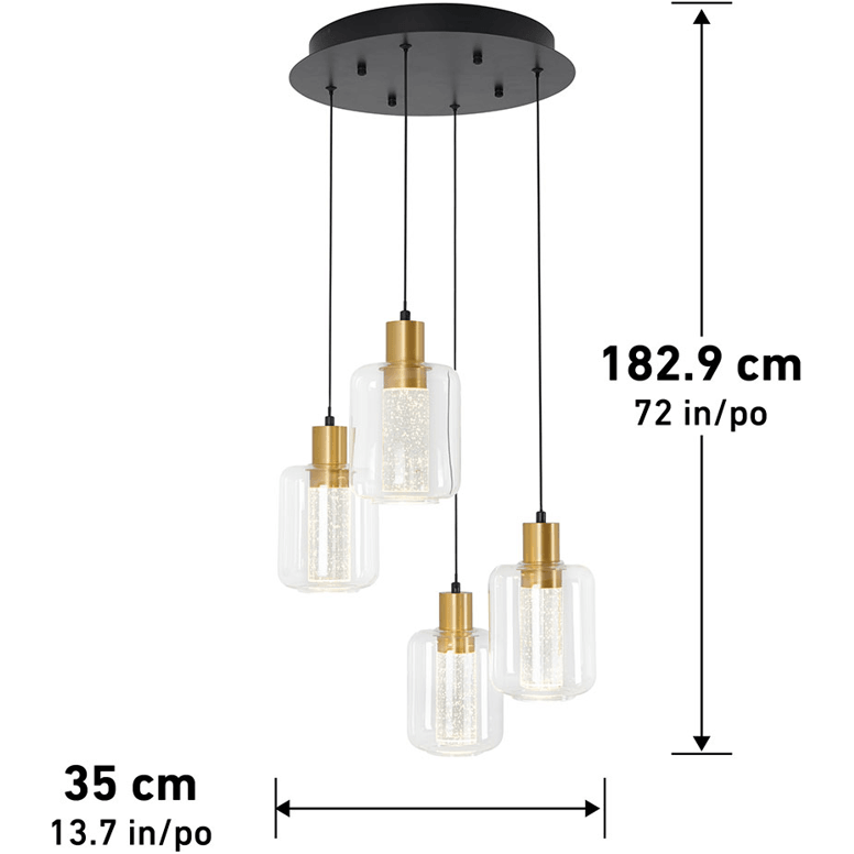 Artika - Artika Champagne Pendant - Lights Canada