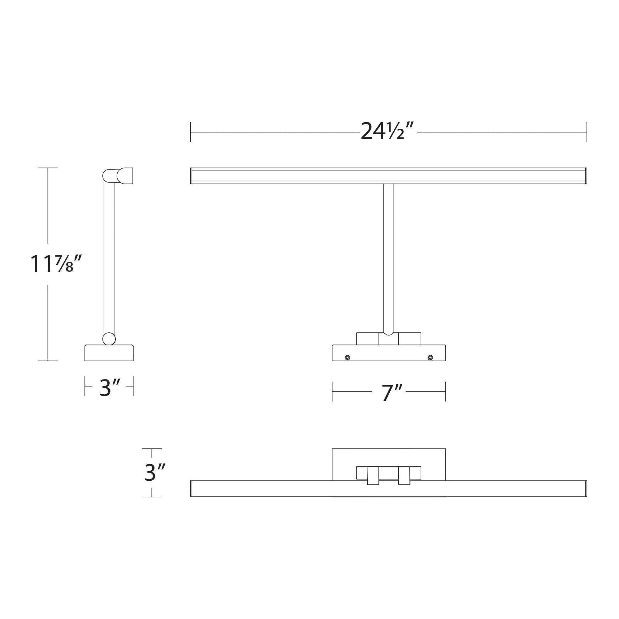 dweLED - Reed 24.5" LED Picture Light - Lights Canada