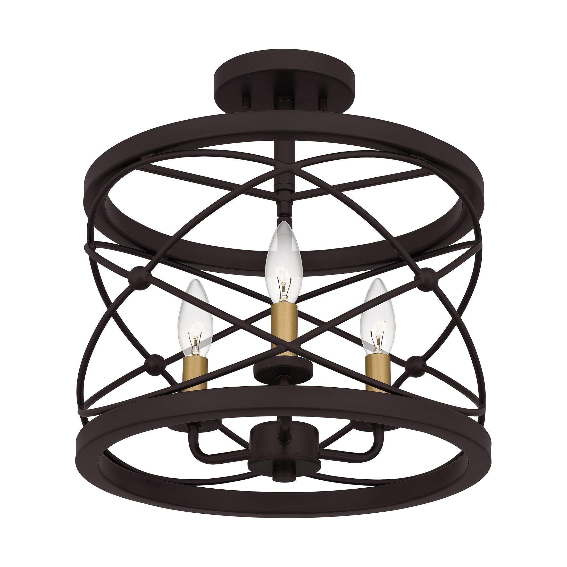Quoizel - Potts Semi Flush Mount - Lights Canada