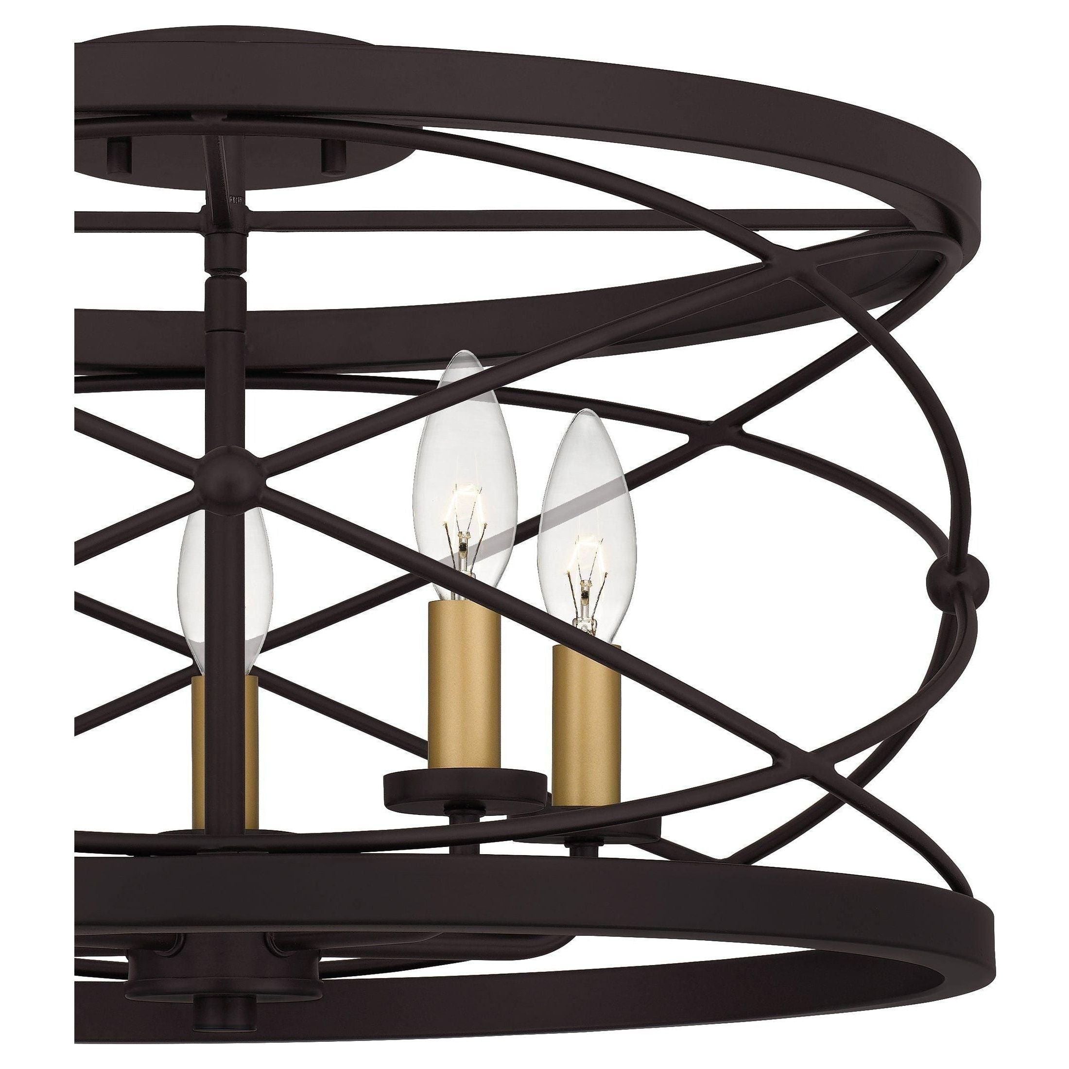 Quoizel - Potts Semi Flush Mount - Lights Canada