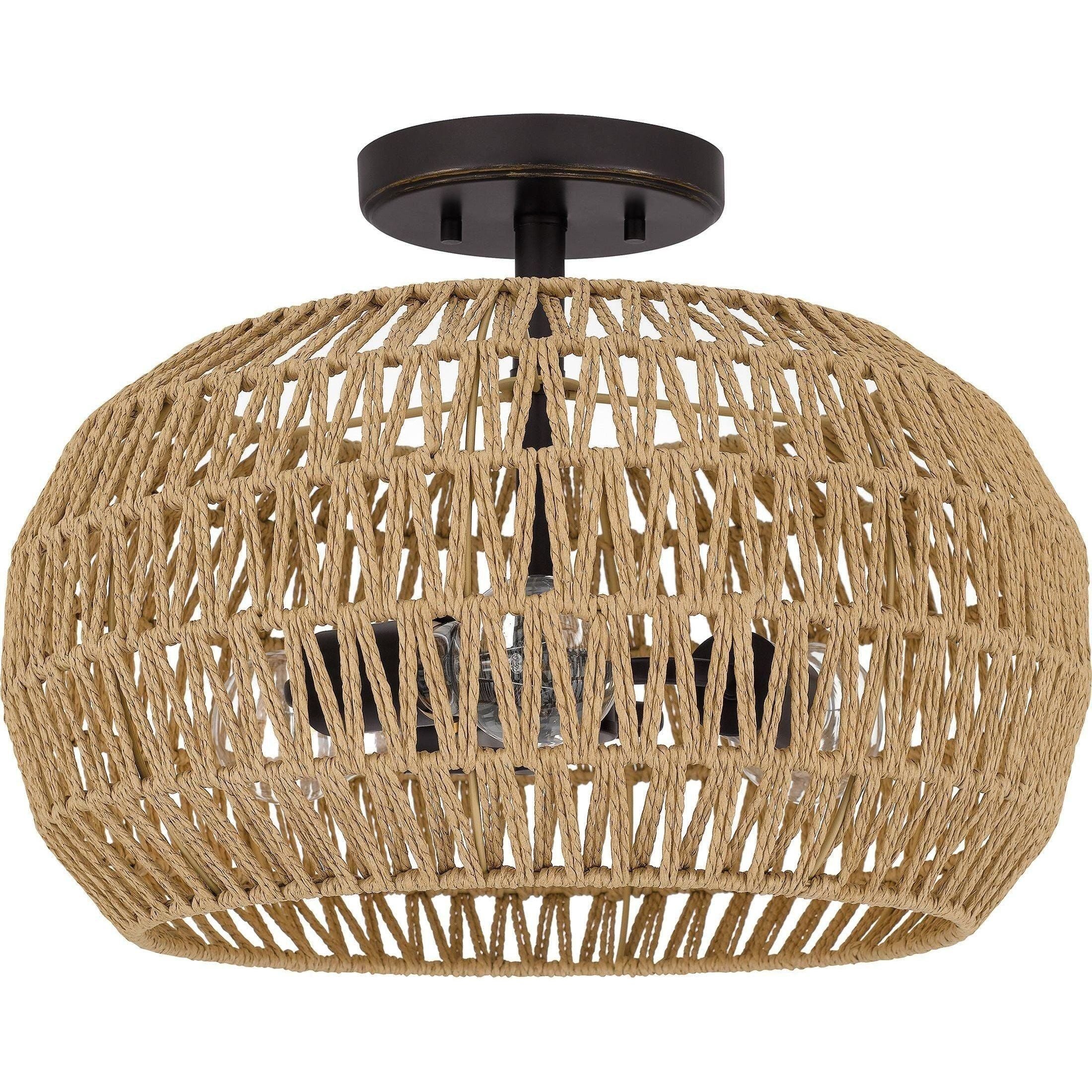 Quoizel - Casablanca Semi Flush Mount - Lights Canada