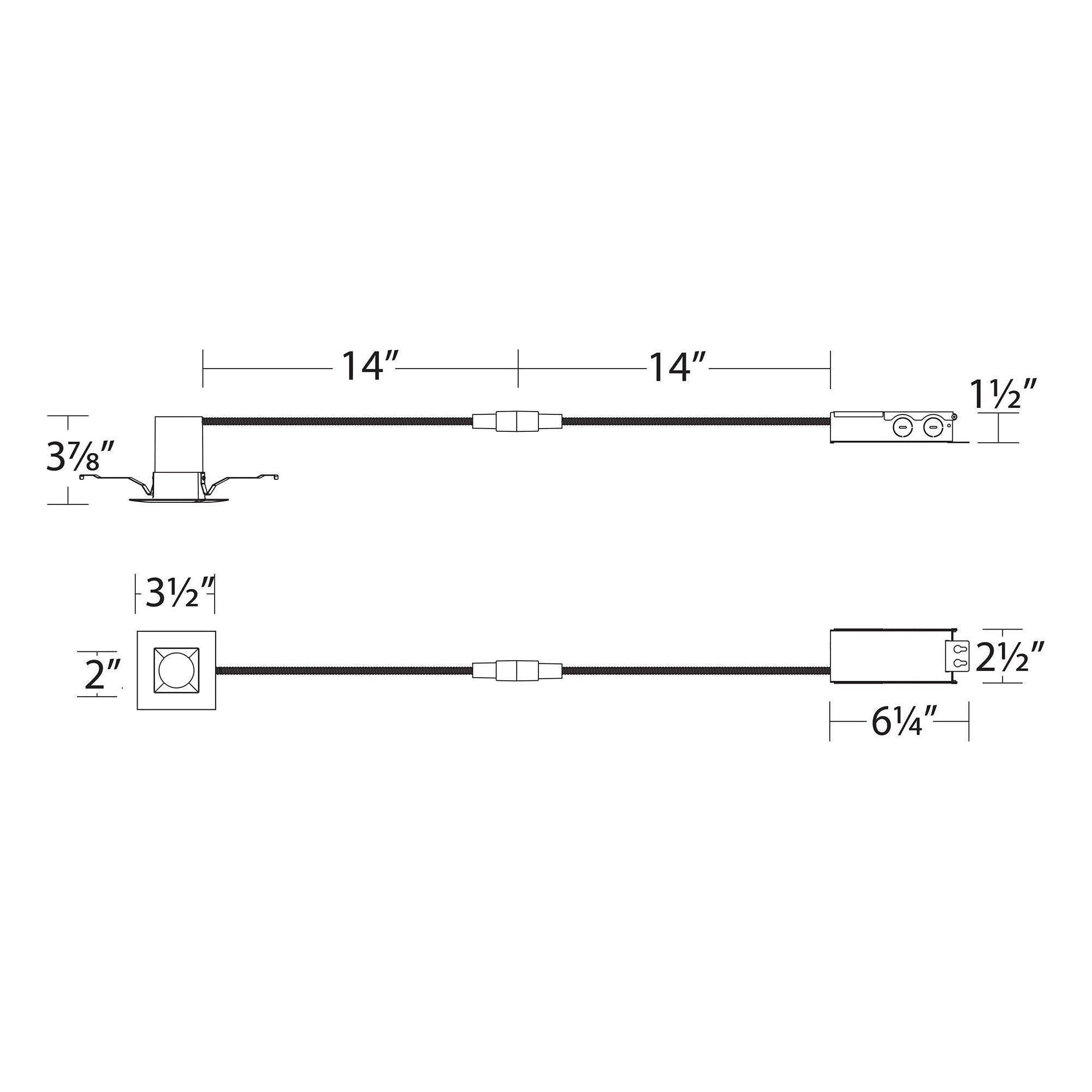 WAC Lighting - Ion LED 2" Square Recessed Light with Remodel Housing - Lights Canada