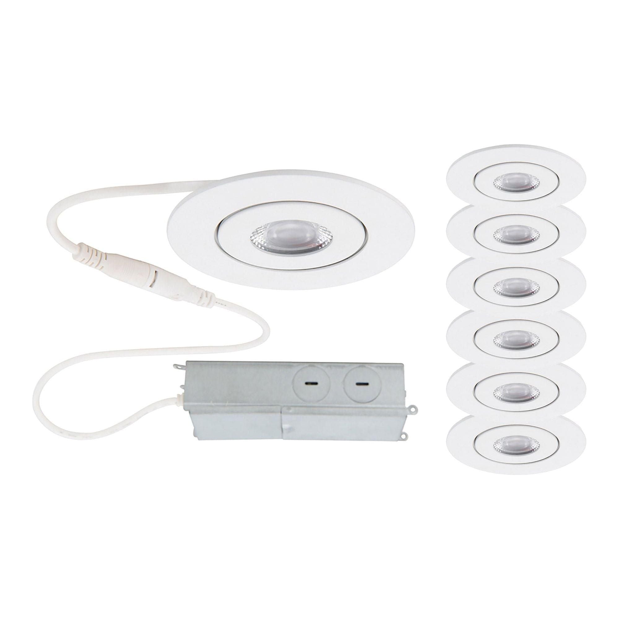 WAC Lighting - Lotos 2" LED Round Adjustable Recessed Kit (Pack of 6) - Lights Canada