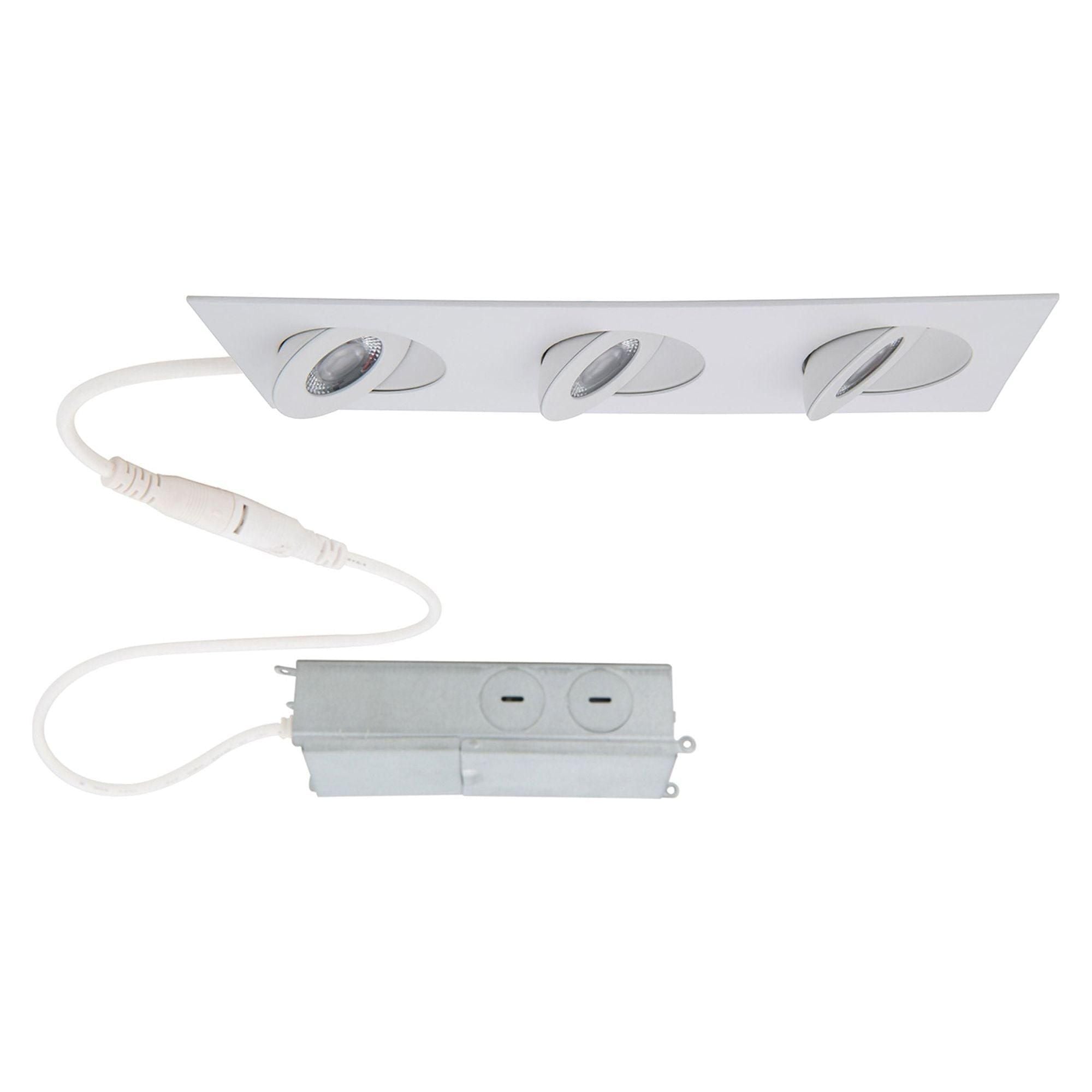 WAC Lighting - Lotos 2" LED 3-Light Square Adjustable Recessed Kit - Lights Canada