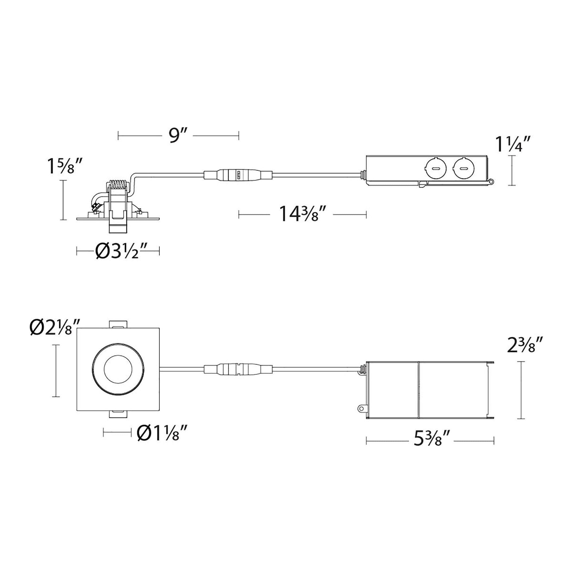 WAC Lighting - Lotos 2" LED 1-Light Square Adjustable Recessed Kit - Lights Canada