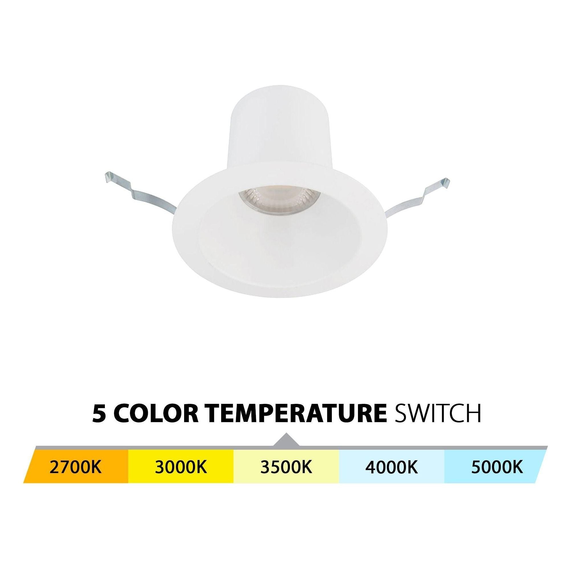 WAC Lighting - Blaze LED 6" Round Recessed Light with New Construction Frame-in Kit 5-CCT - Lights Canada