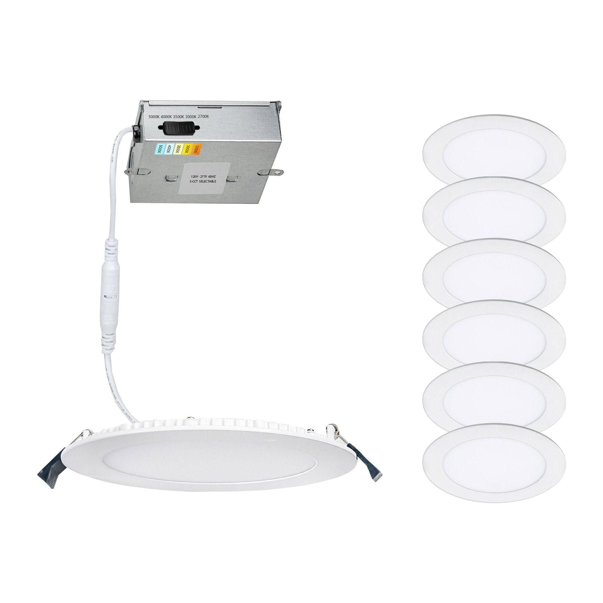 WAC Lighting - Lotos 6" LED Round 5-CCT Selectable Recessed Kit (Pack of 6) - Lights Canada