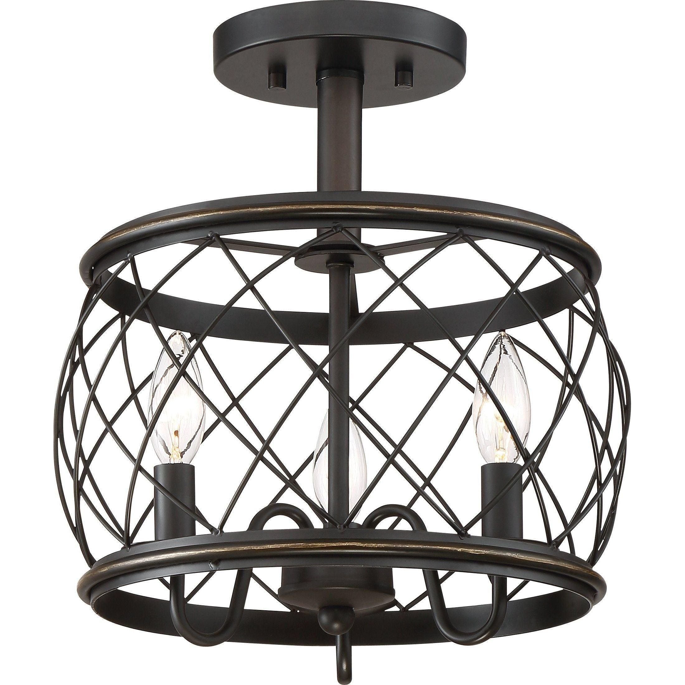Quoizel - Dury Semi Flush Mount - Lights Canada