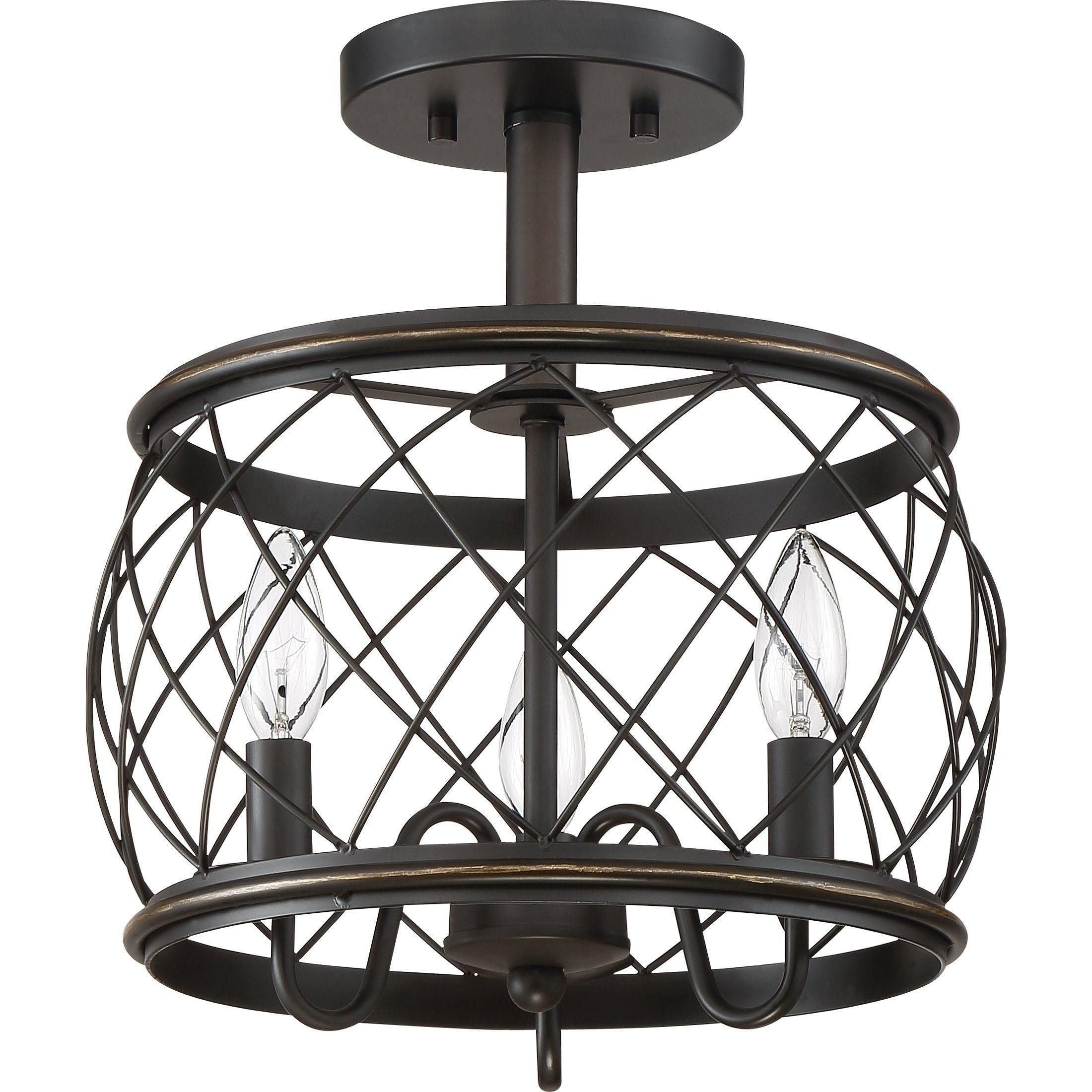 Quoizel - Dury Semi Flush Mount - Lights Canada
