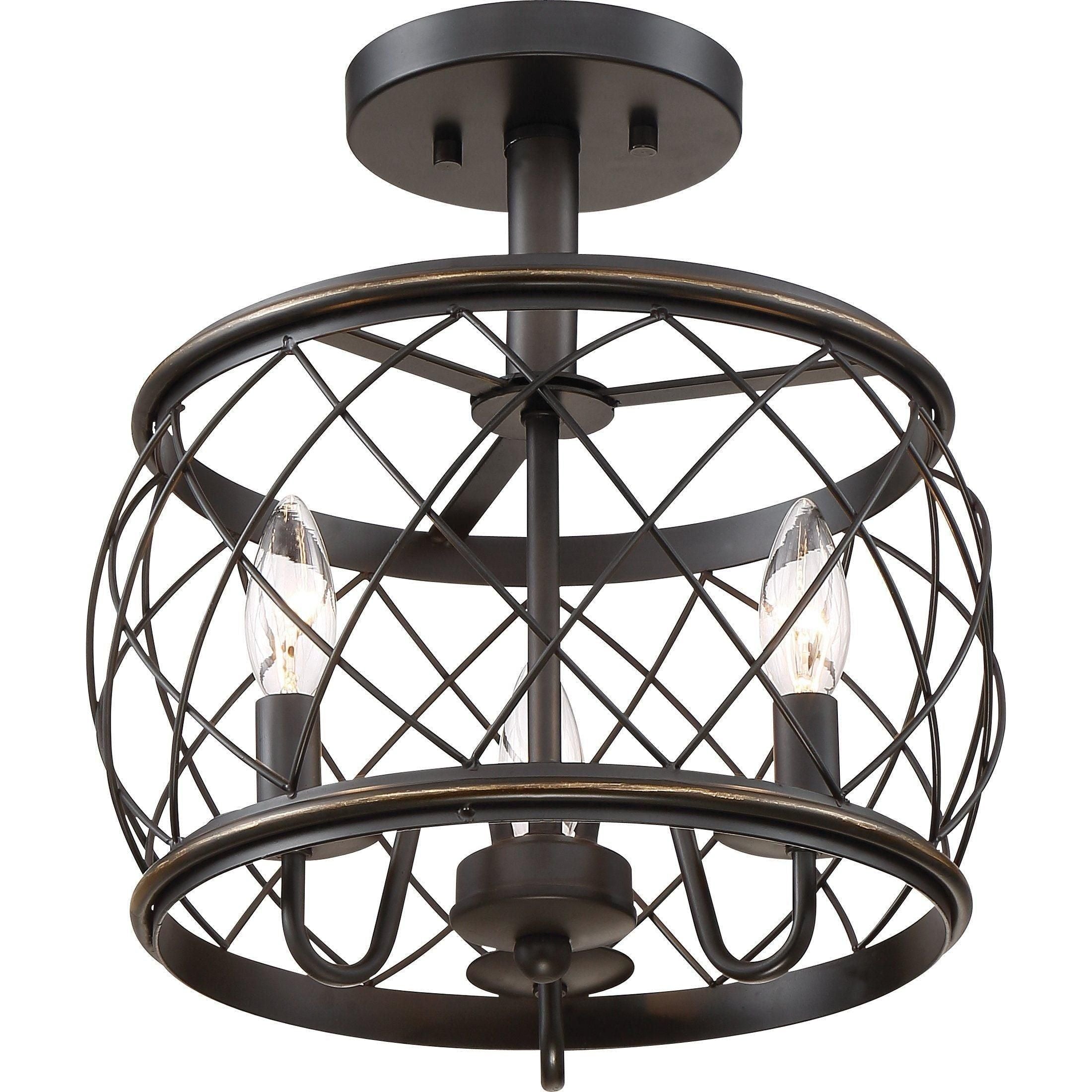 Quoizel - Dury Semi Flush Mount - Lights Canada