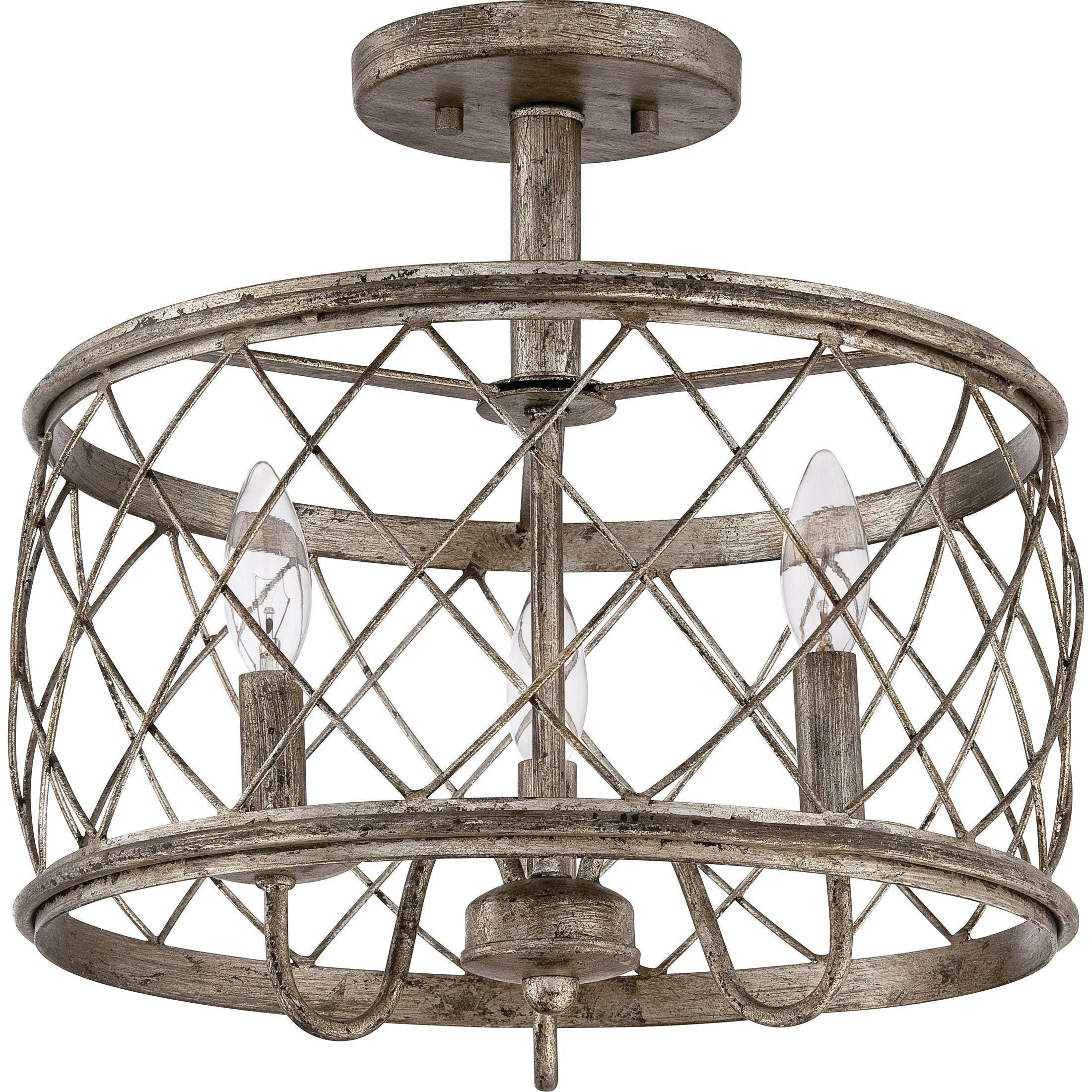 Quoizel - Dury Semi Flush Mount - Lights Canada