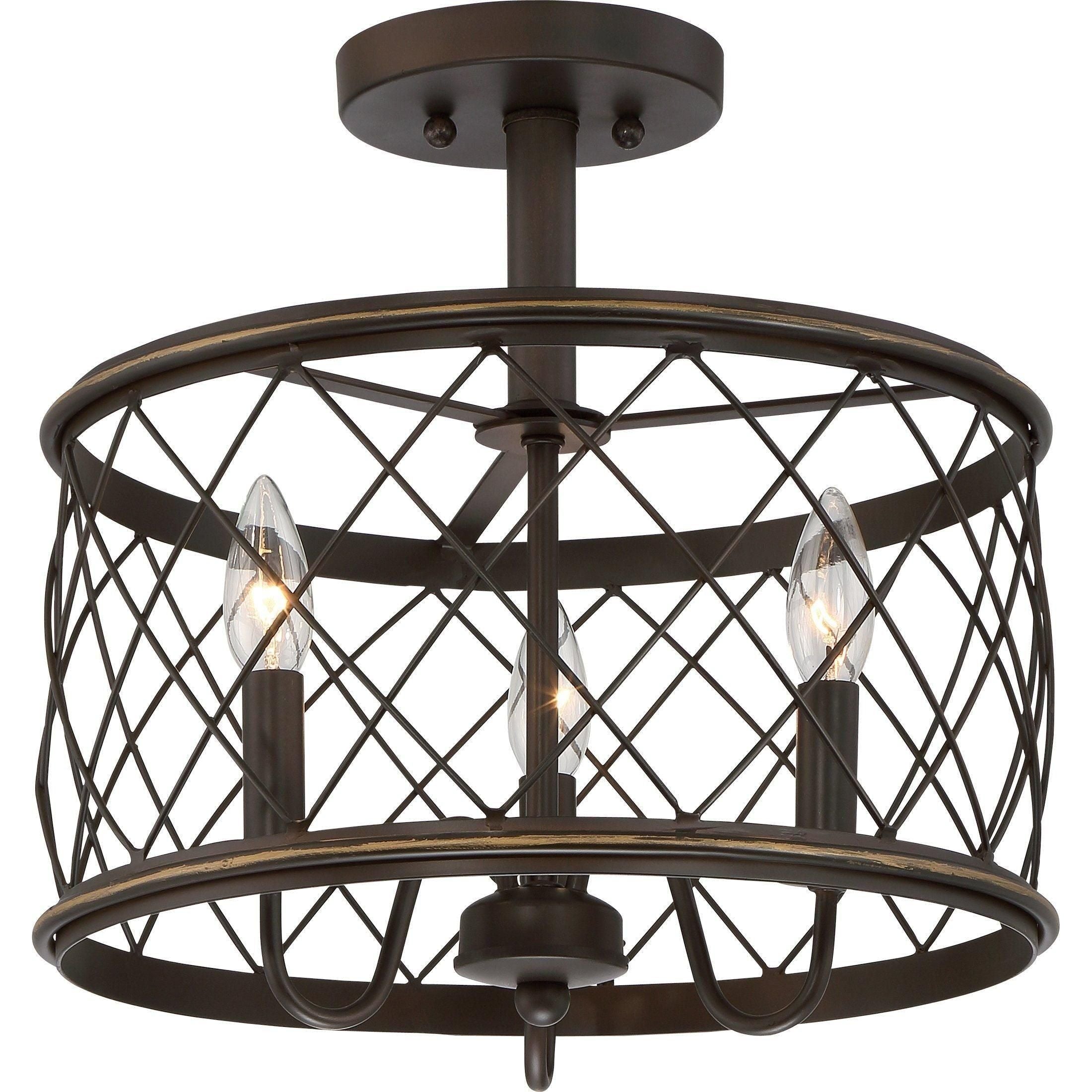 Quoizel - Dury Semi Flush Mount - Lights Canada