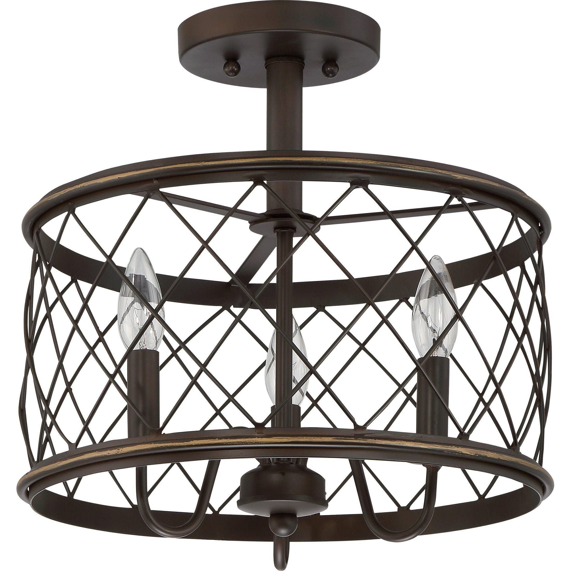 Quoizel - Dury Semi Flush Mount - Lights Canada
