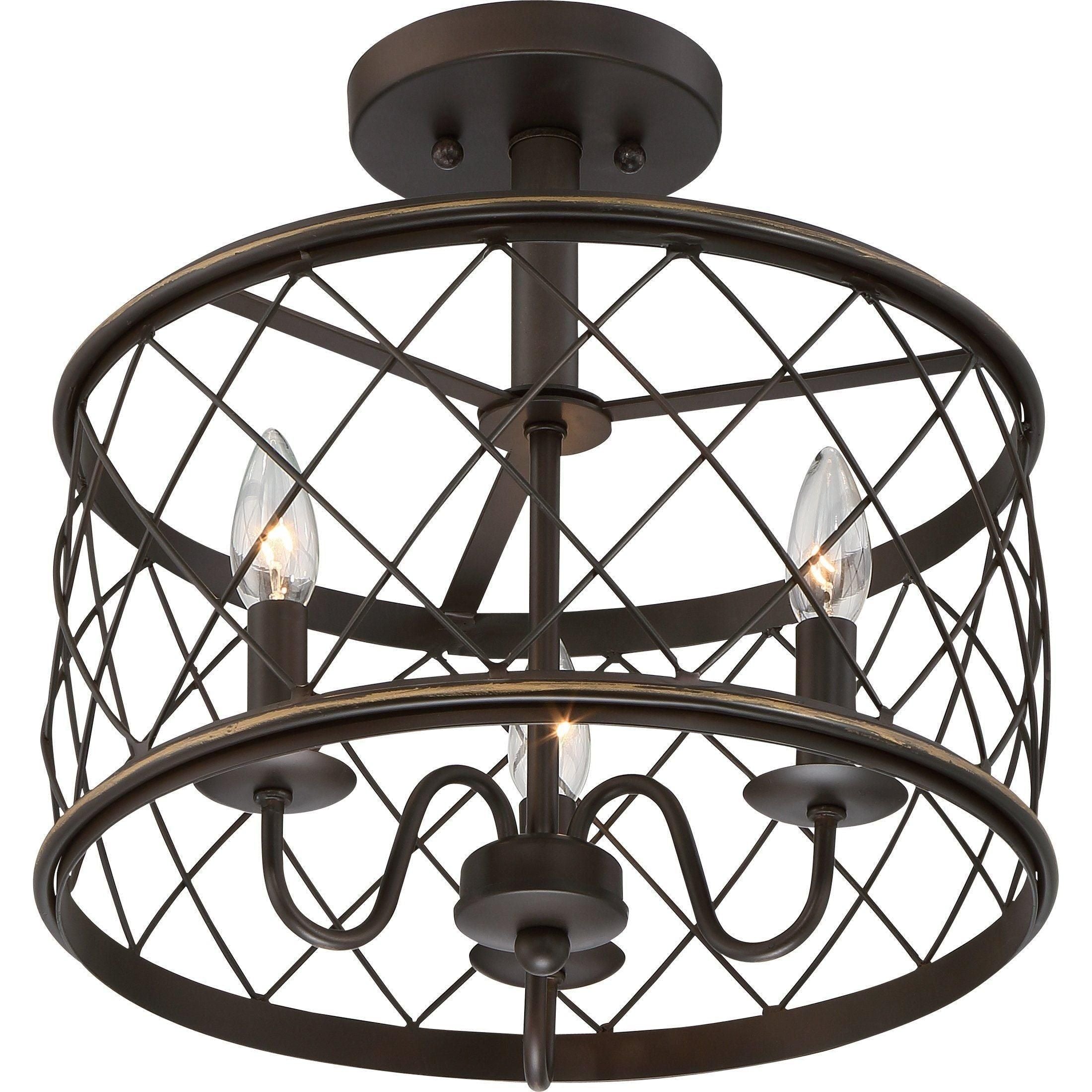Quoizel - Dury Semi Flush Mount - Lights Canada