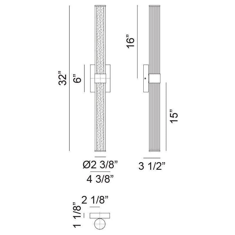 Matteo - Macie 2-Light Tall Vanity - Lights Canada